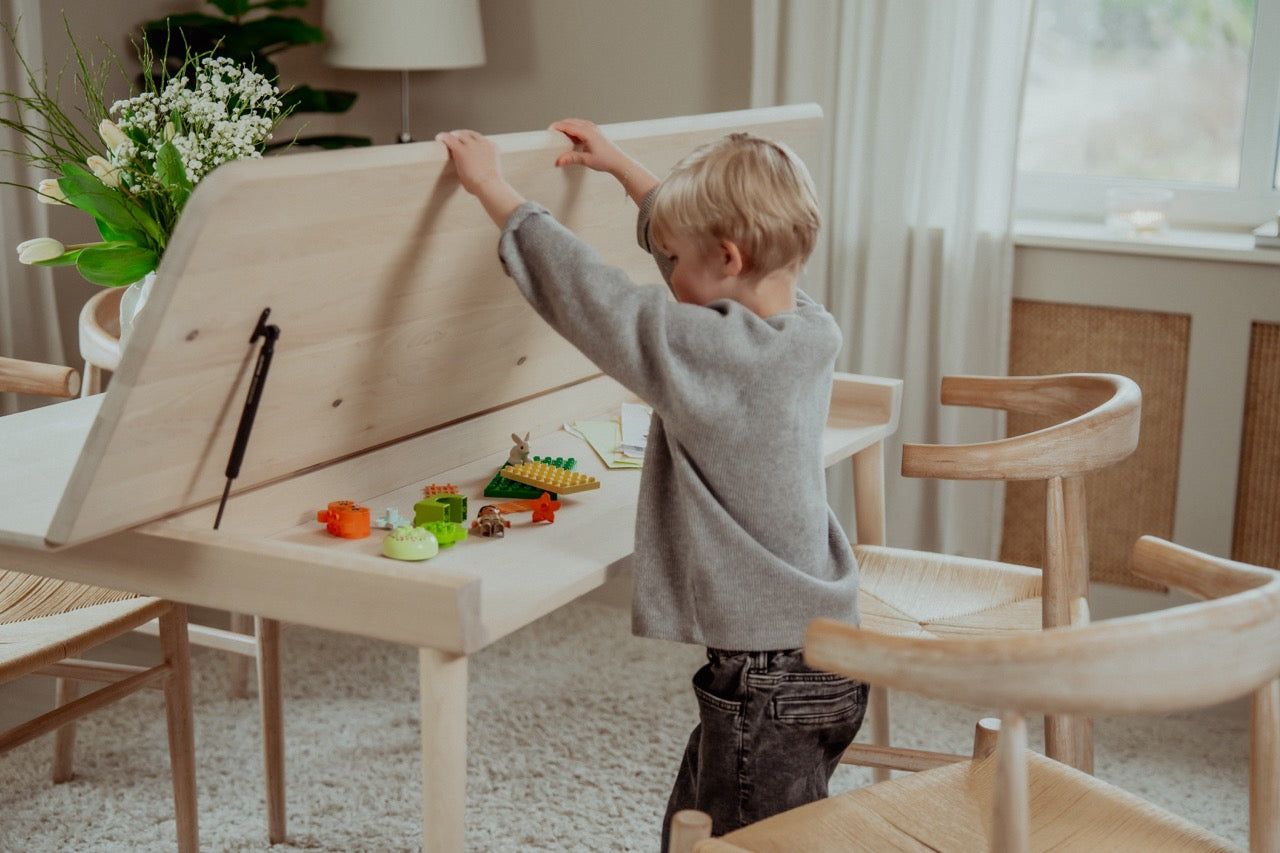 Duo – matbord & skrivbord i ett 900x1600mm björk